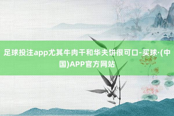 足球投注app尤其牛肉干和华夫饼很可口-买球·(中国)APP官方网站