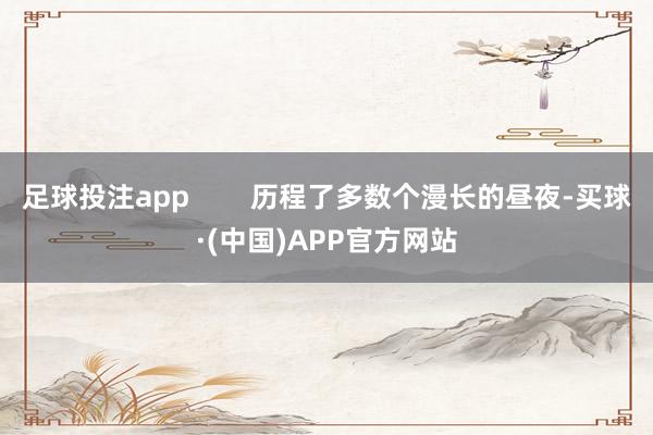 足球投注app        历程了多数个漫长的昼夜-买球·(中国)APP官方网站