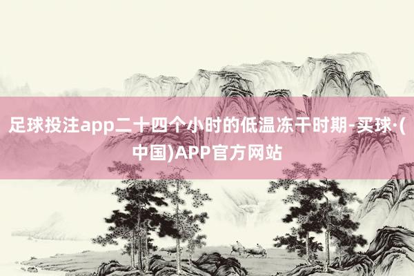 足球投注app二十四个小时的低温冻干时期-买球·(中国)APP官方网站