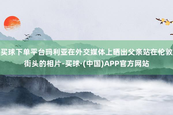 买球下单平台玛利亚在外交媒体上晒出父亲站在伦敦街头的相片-买球·(中国)APP官方网站