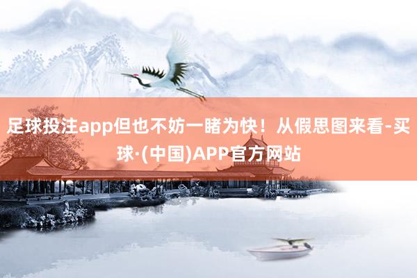 足球投注app但也不妨一睹为快！从假思图来看-买球·(中国)APP官方网站