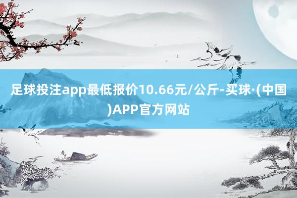 足球投注app最低报价10.66元/公斤-买球·(中国)APP官方网站